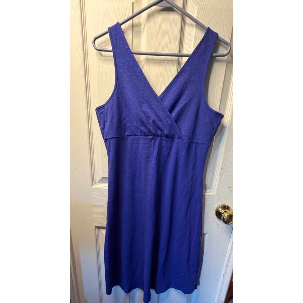 Mountain Hardwear Women Purple V-Neck Empire Waist Active Dress Shelf Bra Medium